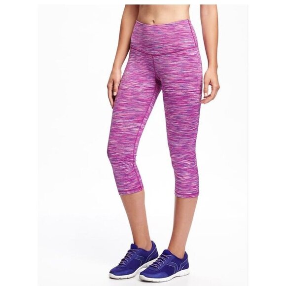 Old Navy Go-Dry High-Rise Compression Leggings Women's Size L - Picture 1 of 7